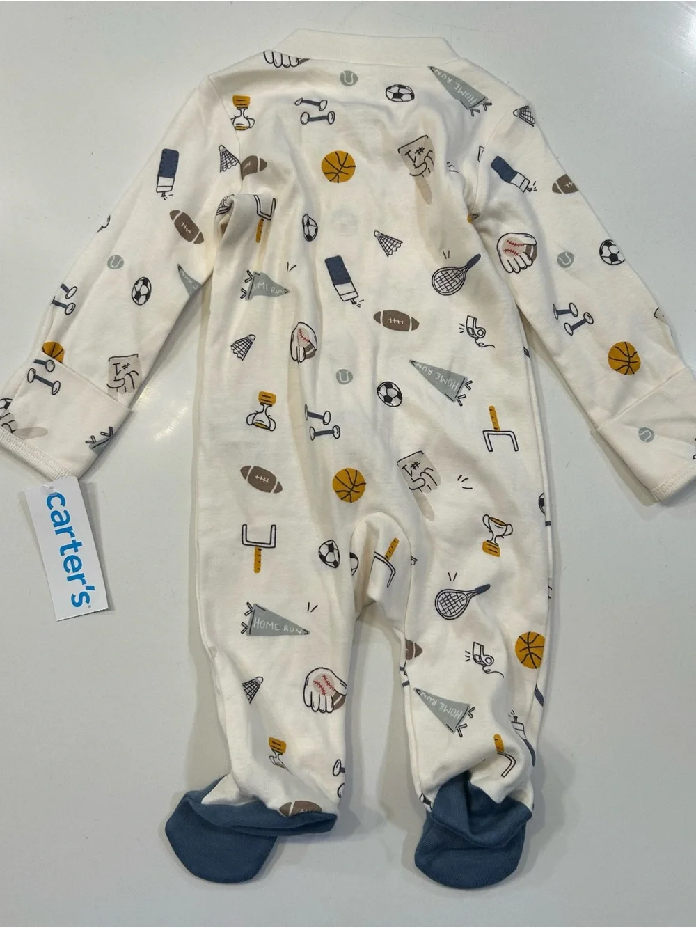 NEW Carter’s Sports Footie, 0-3 Months